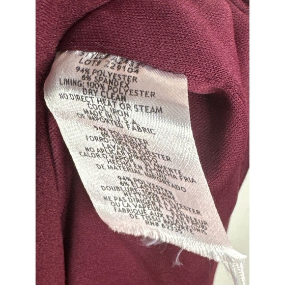 Betsy & Adams Asymmetrical Neckline Evening Gown Red Size 10 NWT - Picture 14 of 16